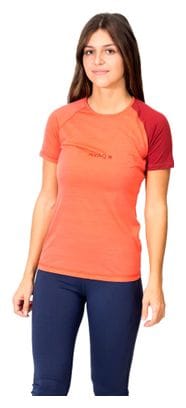 Maillot Manches Courtes Femme AYAQ Biafo Merinos Salmon Orange
