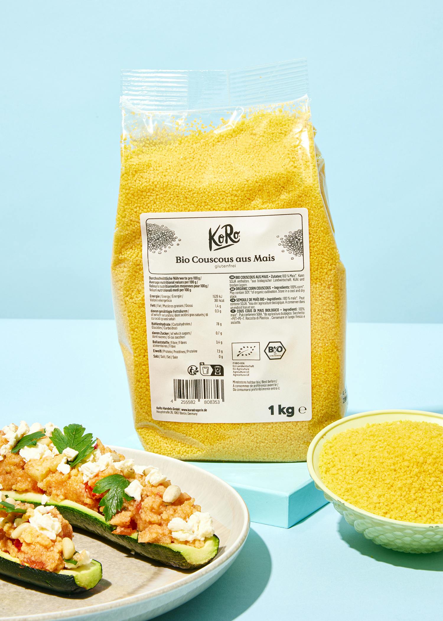 Glutenfreier Bio Couscous aus Mais 1 kg