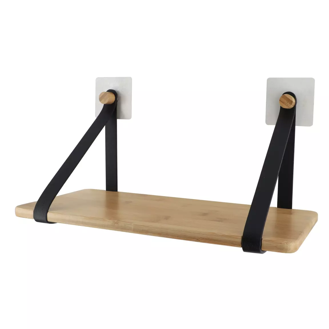 Etagère adhésive bambou (40 x H20 cm) Easy Chic Noir