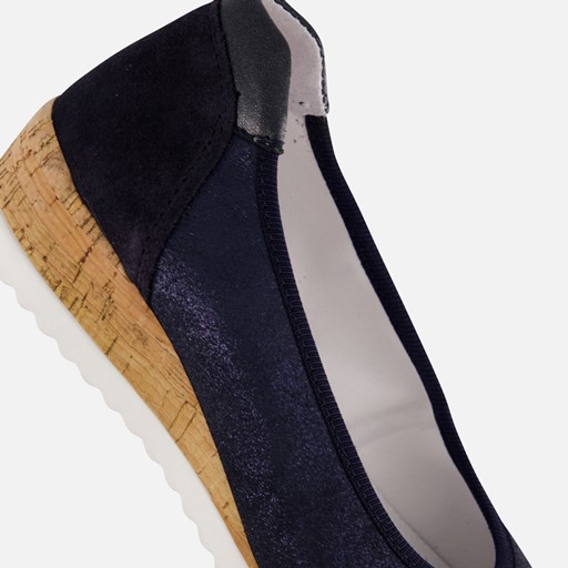 Feyn Ellie 08 Instappers blauw Suede