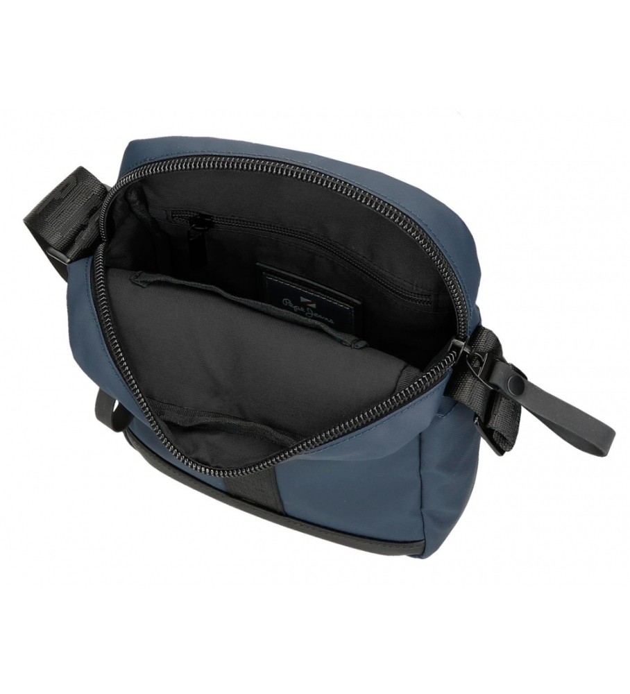 Bolsa de ombro média Pepe Jeans Hoxton azul marinho