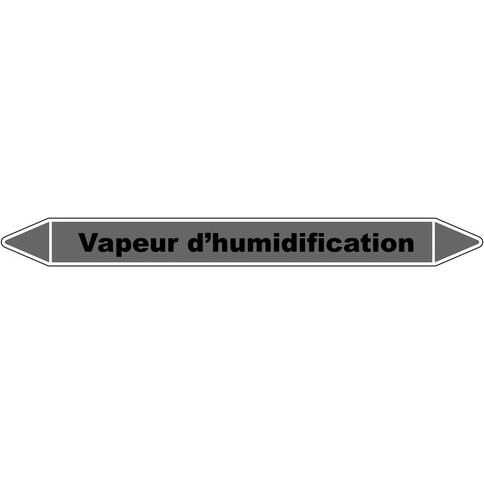 Marqueur Tuyauterie - Vapeur Humidification - Vinyle Laminé
