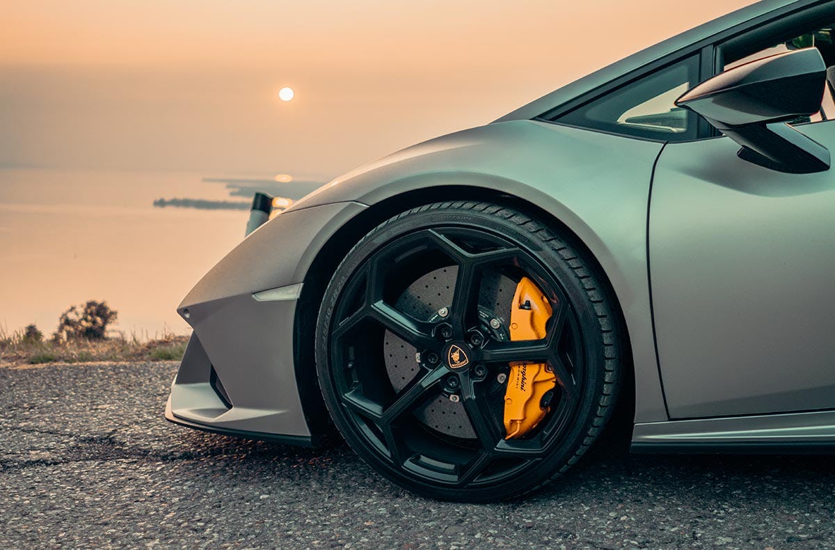 Lamborghini Huracan Evo Spyder fahren Widnau (6 Std.)