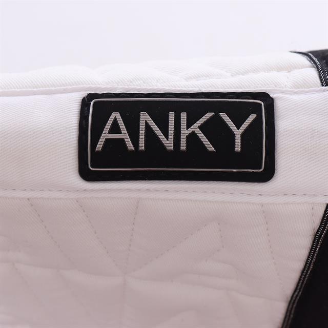 Zadeldek ANKY Twill Dressage Wit-zwart