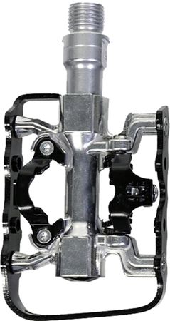 502 HYBRID Kombipedale  silber  L  8mm