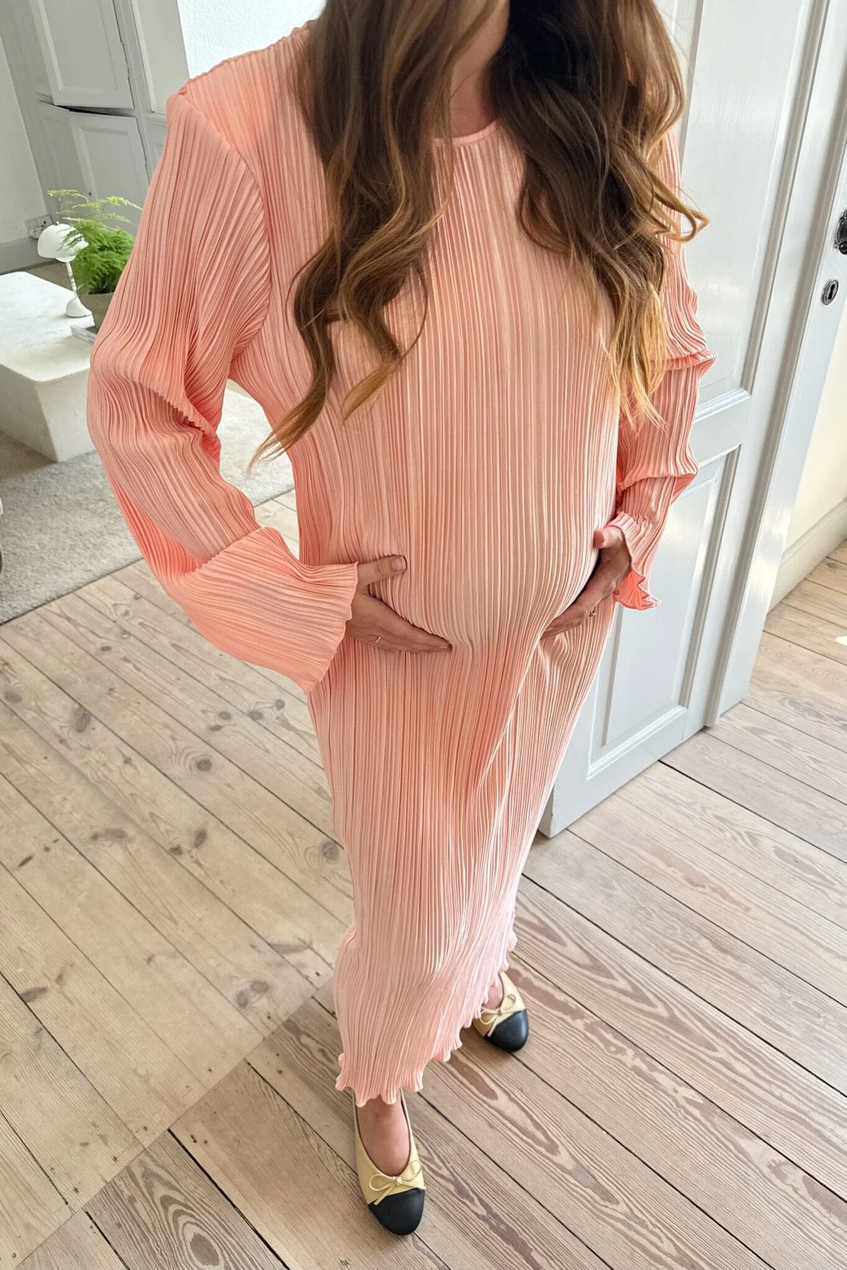 BYIC Kellyic Long Plissé Dress lp light pink