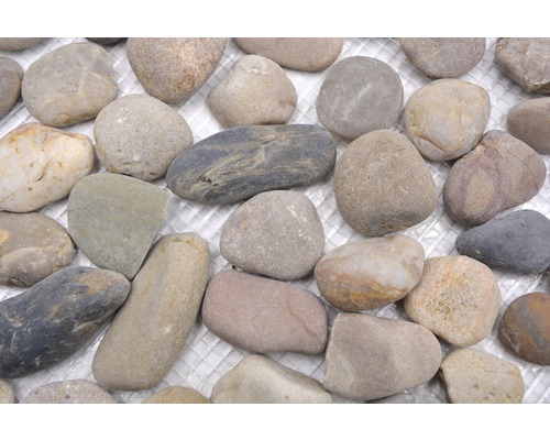 Natuursteenmozaïek XKF 004M 31,5x31,5 cm beige/zwart/grijs