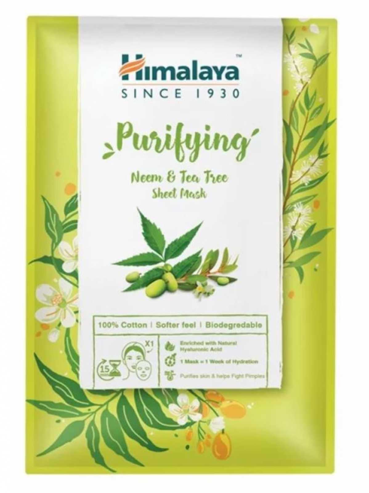 Máscara Purificante Himalaya com Folha de Neem e Óleo da Árvore do Chá 30ml