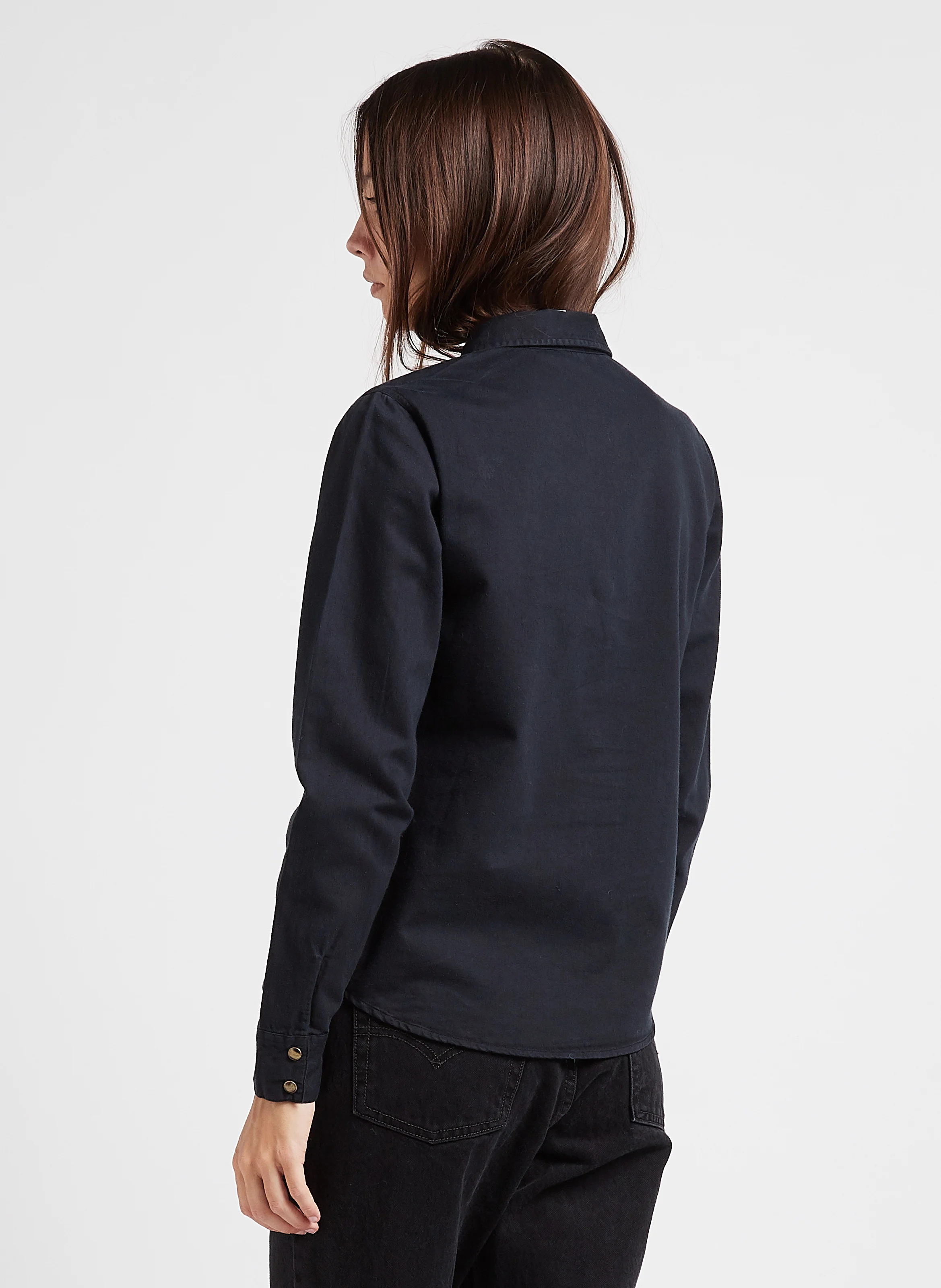 BOB - Chemise col classique en coton| Noir