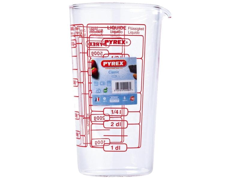 Pyrex Messbecher 5 dl, Transparent Für präzise Mengen