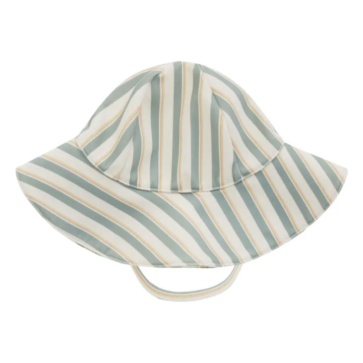 Rylee + Cru Chapeau Rayé | Vert d'eau