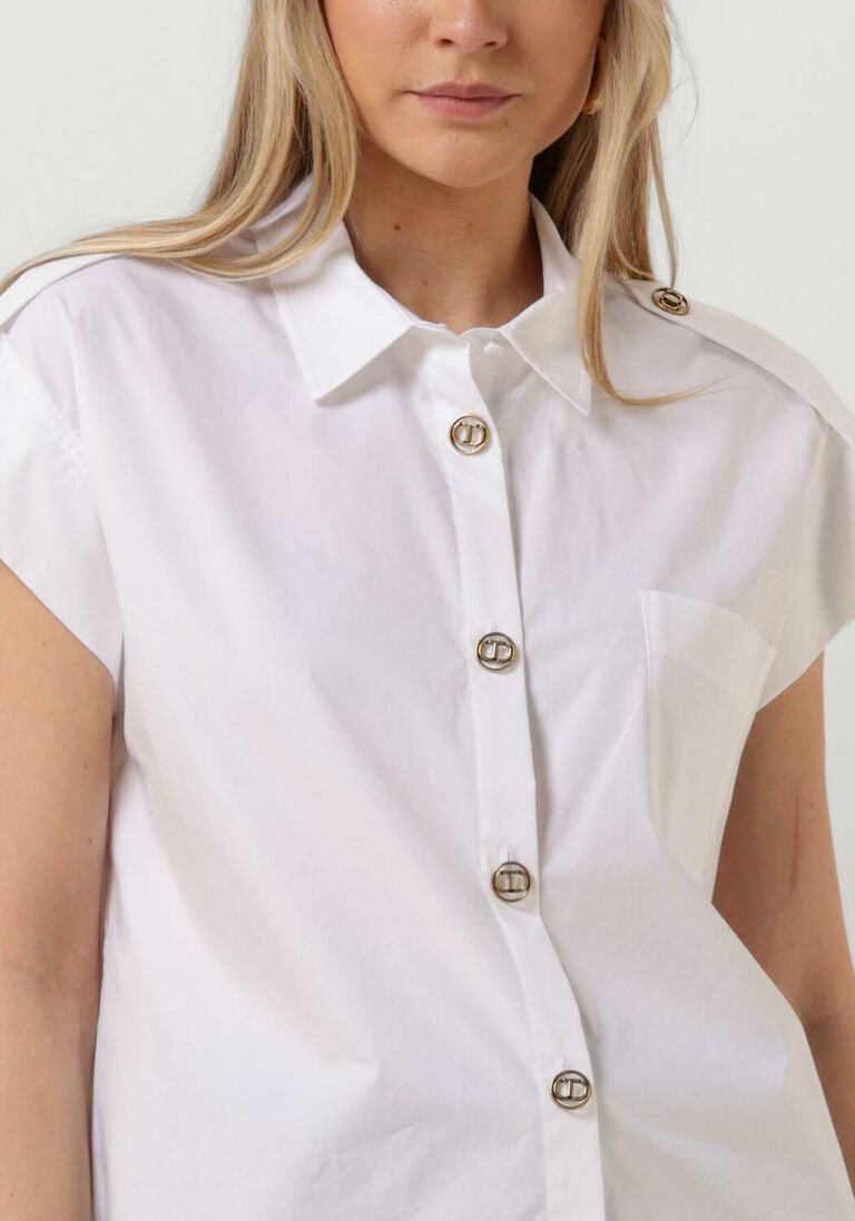 TWINSET MILANO witte twinset milano blouse woven shirt