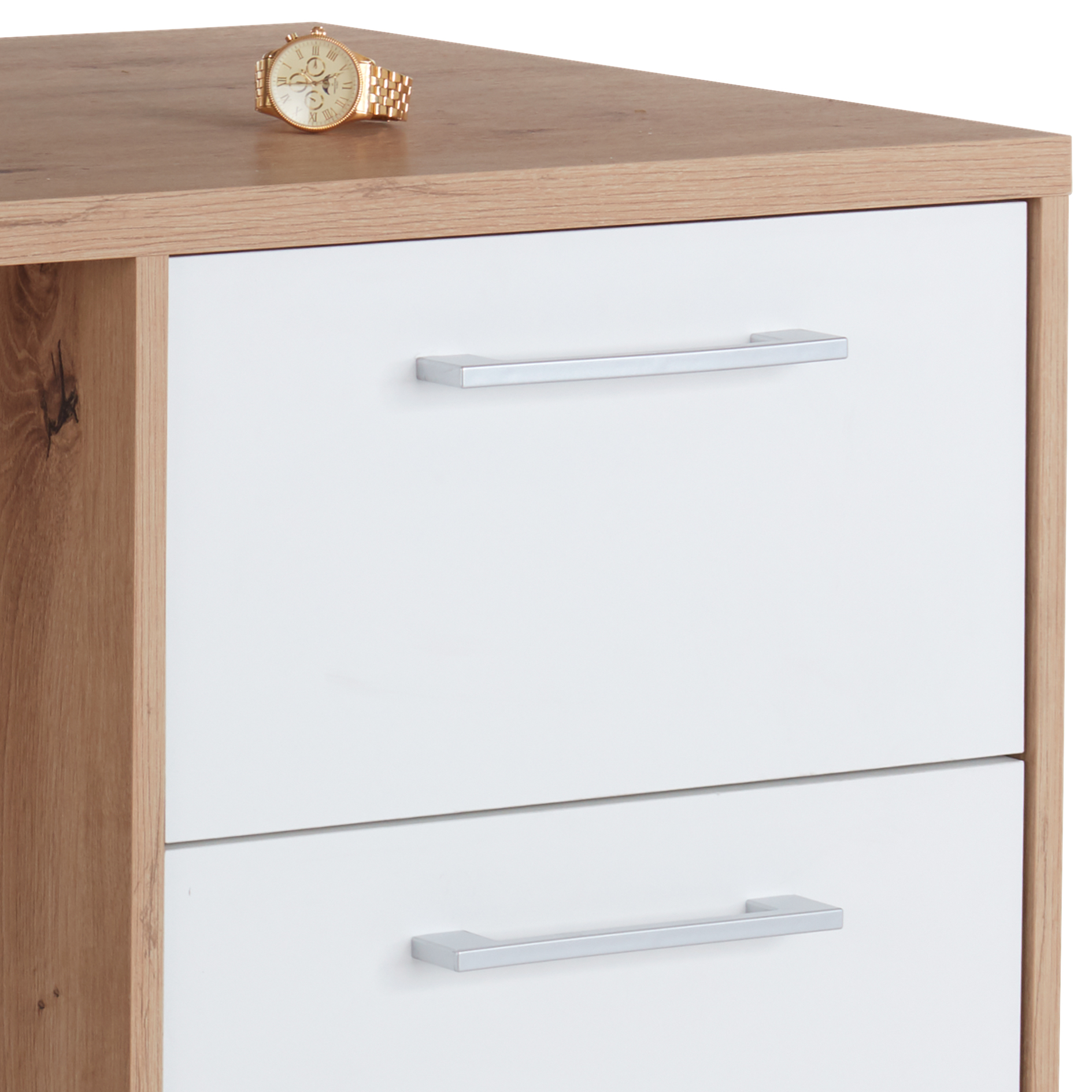 Schreibtisch - Artisan Eiche-alpinweiß - 123 cm