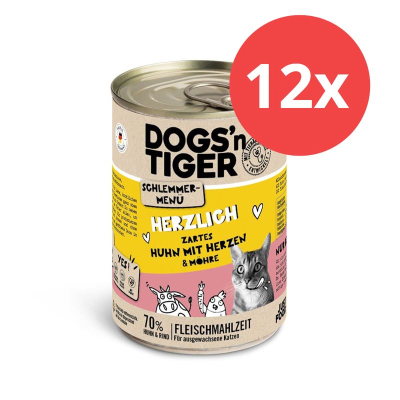 Lot Dogs'n Tiger Menu gourmet 12 x 400 g