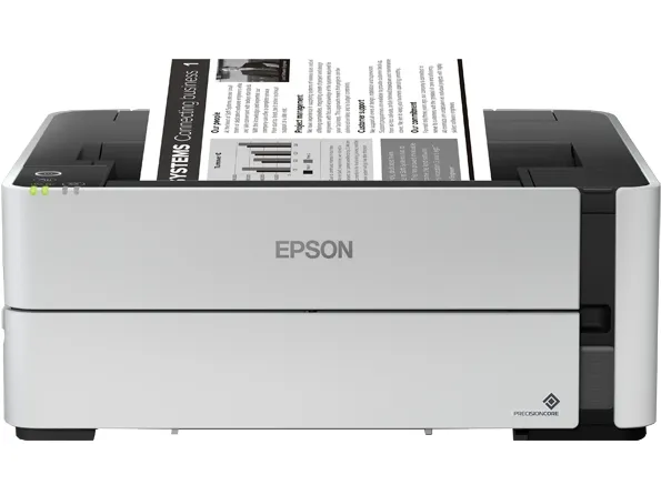 Epson EcoTank M1170 - Printer - S/H - Duplex - blækprinter - kan genopfyldes - A4/Legal - 1200 x 2400 dpi - op til 20 spm - kapacitet: 250 ark - USB 2.0, Gigabit LAN, Wi-Fi(n) - hvid