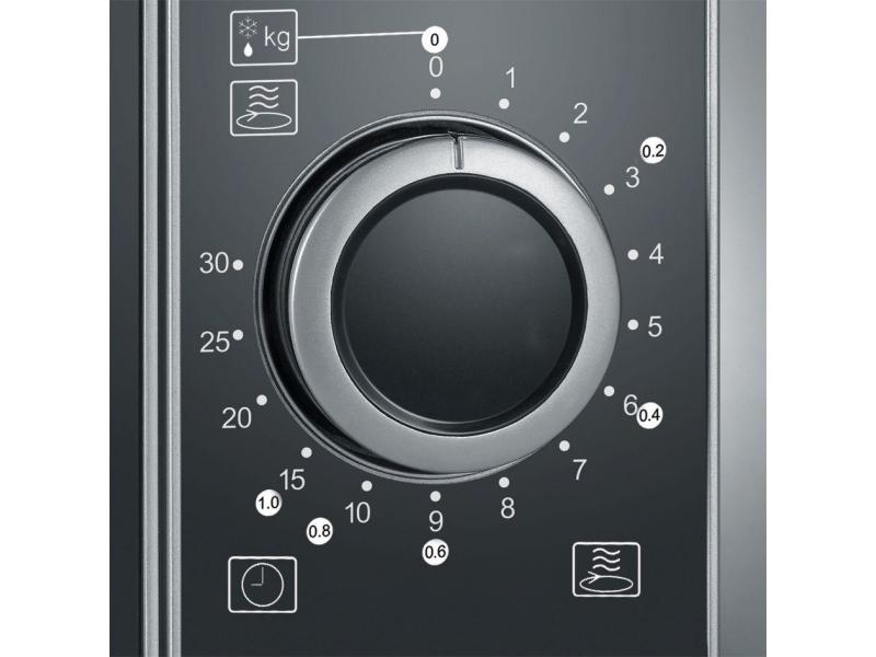 Severin Mikrowelle mit Grill MW 7875 Silber/Schwarz Mikrowelle mit Grillfunktion