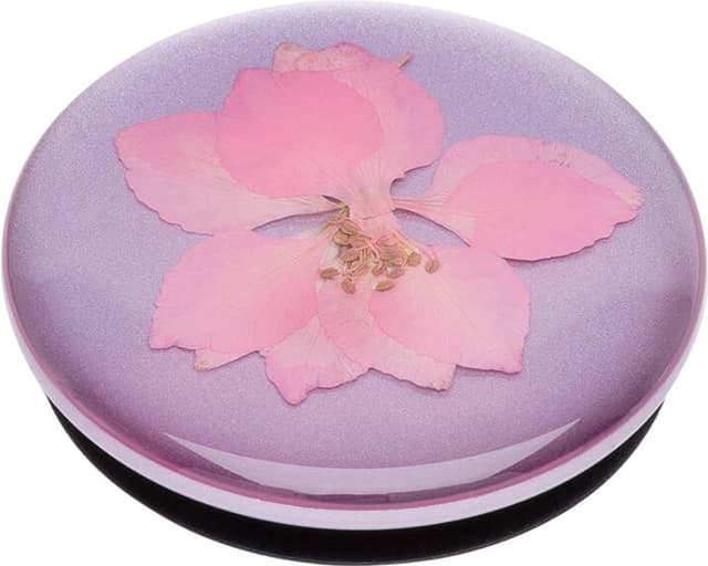 Popsockets Premium greb til mobile enheder (Pressed Flower Delphinium)