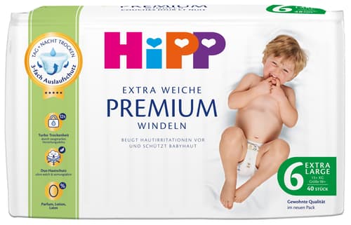 HiPP Extra Weiche Premium Windeln Extra Large 6