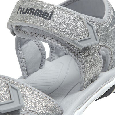 Hummel Glitter Jr Sandaler, Sølvfarget