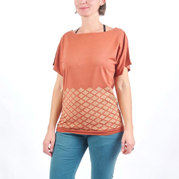 T-shirt escalade NOGRAD WOOD WOMEN TERRACOTTA
