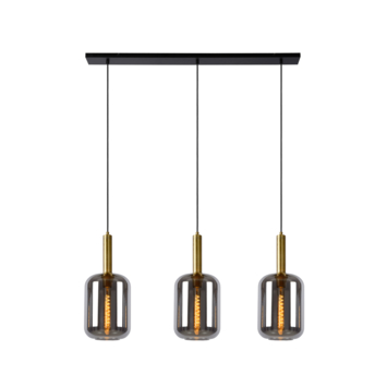 Lucide hanglamp Joanet 3x40W fumé