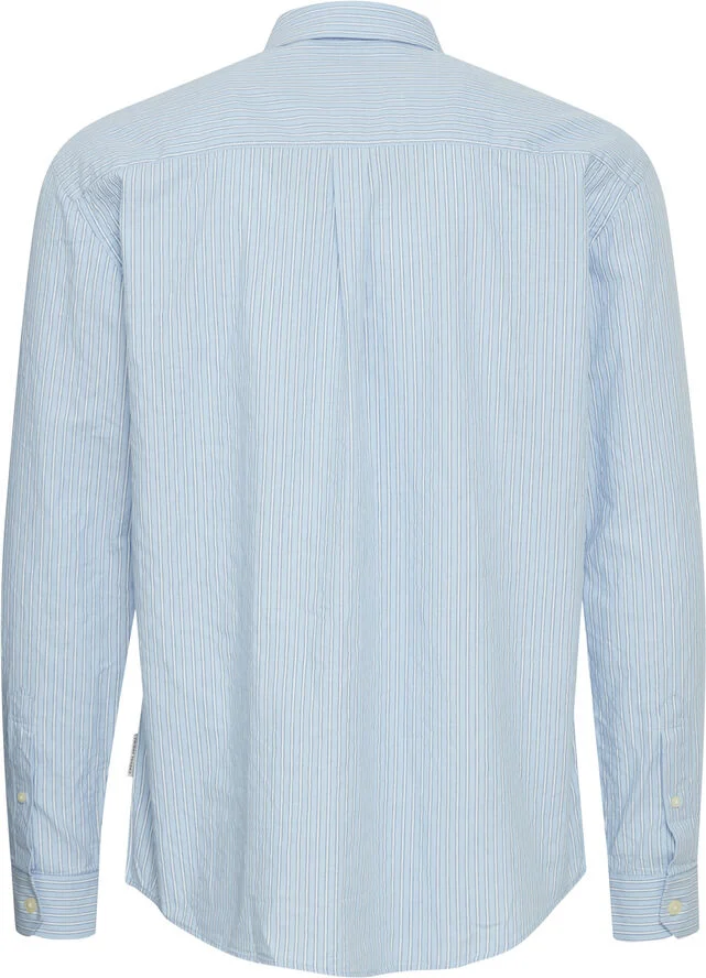 Casual Friday CFALVIN LS dobby striped shirt Placid blue