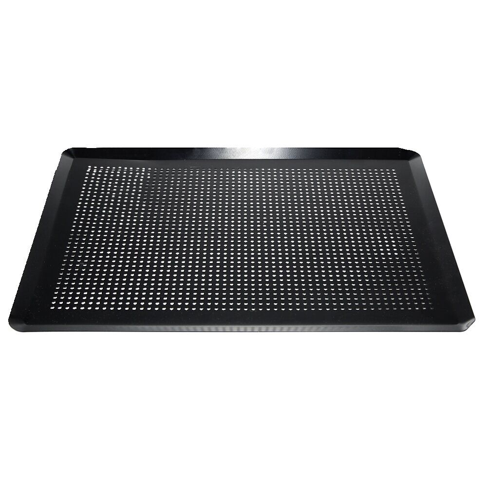 Plaque pâtissière perforée acier noir 39,6x29,6cm