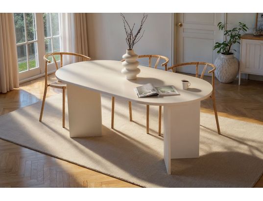 CONCEPT1 - Table Sablin bois blanc 180 x 90 x h75