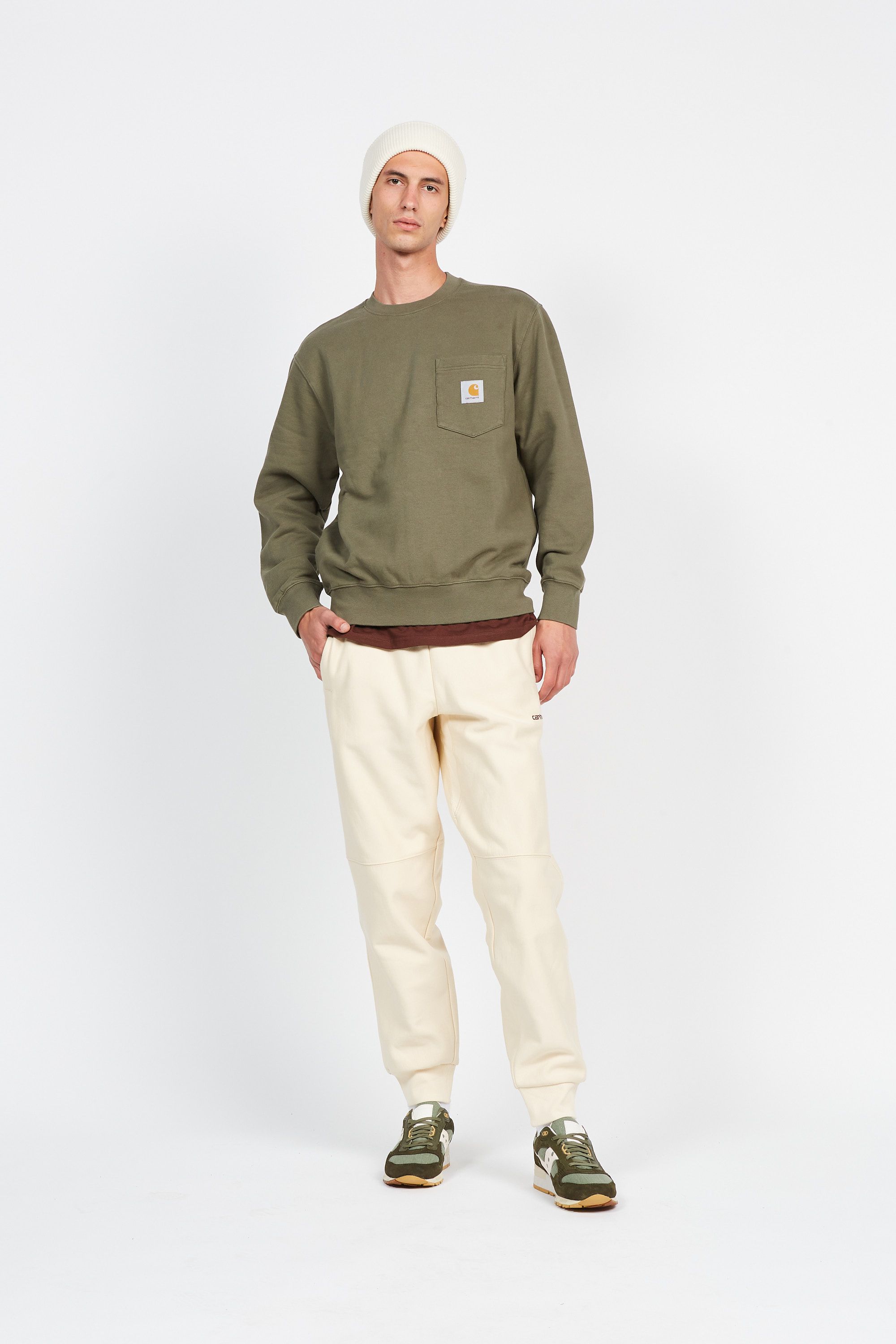 CARHARTT WIP Jogging AMERICAN SCRIPT Beige