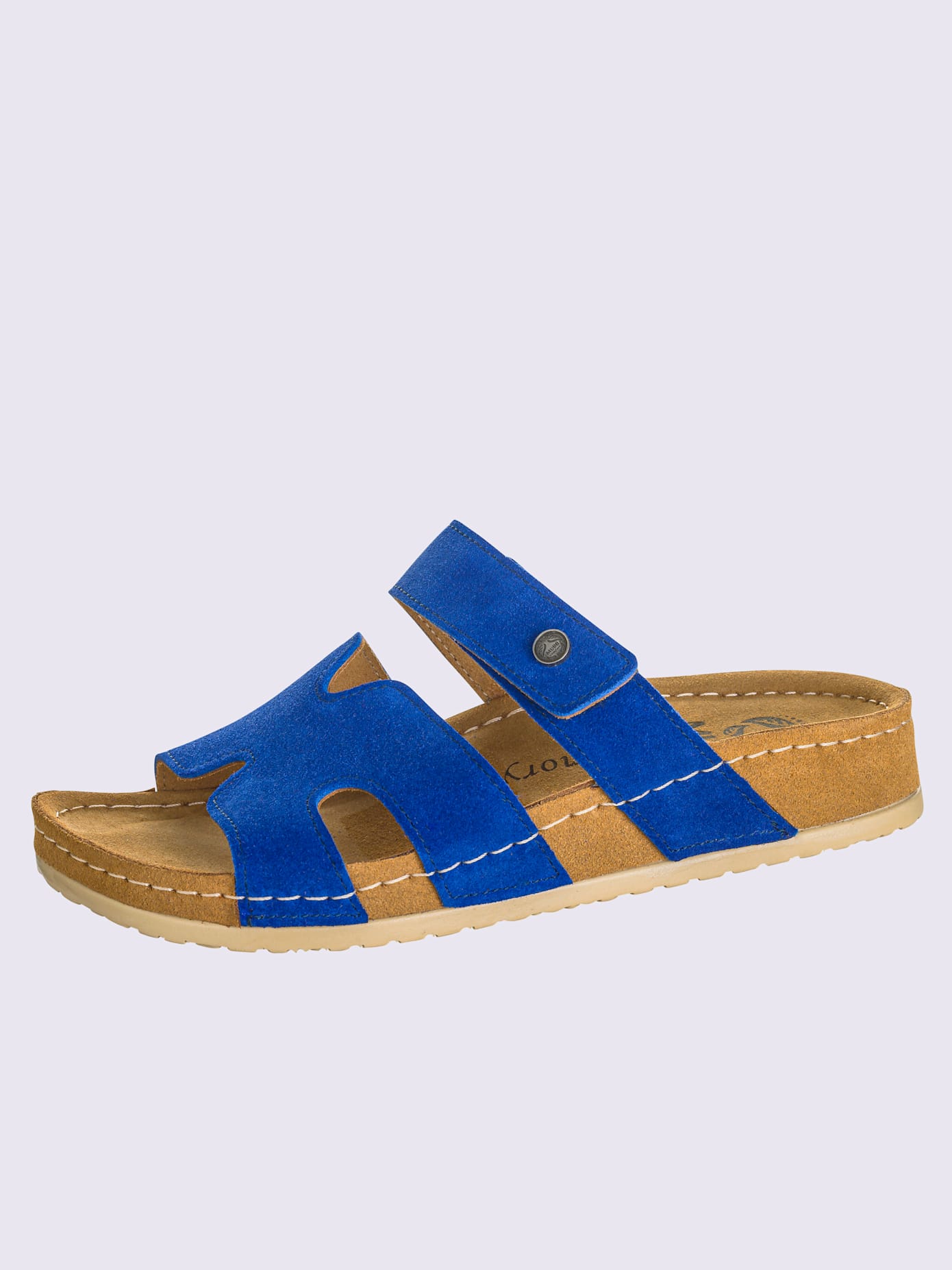 Chaussons cuir velours de vache.