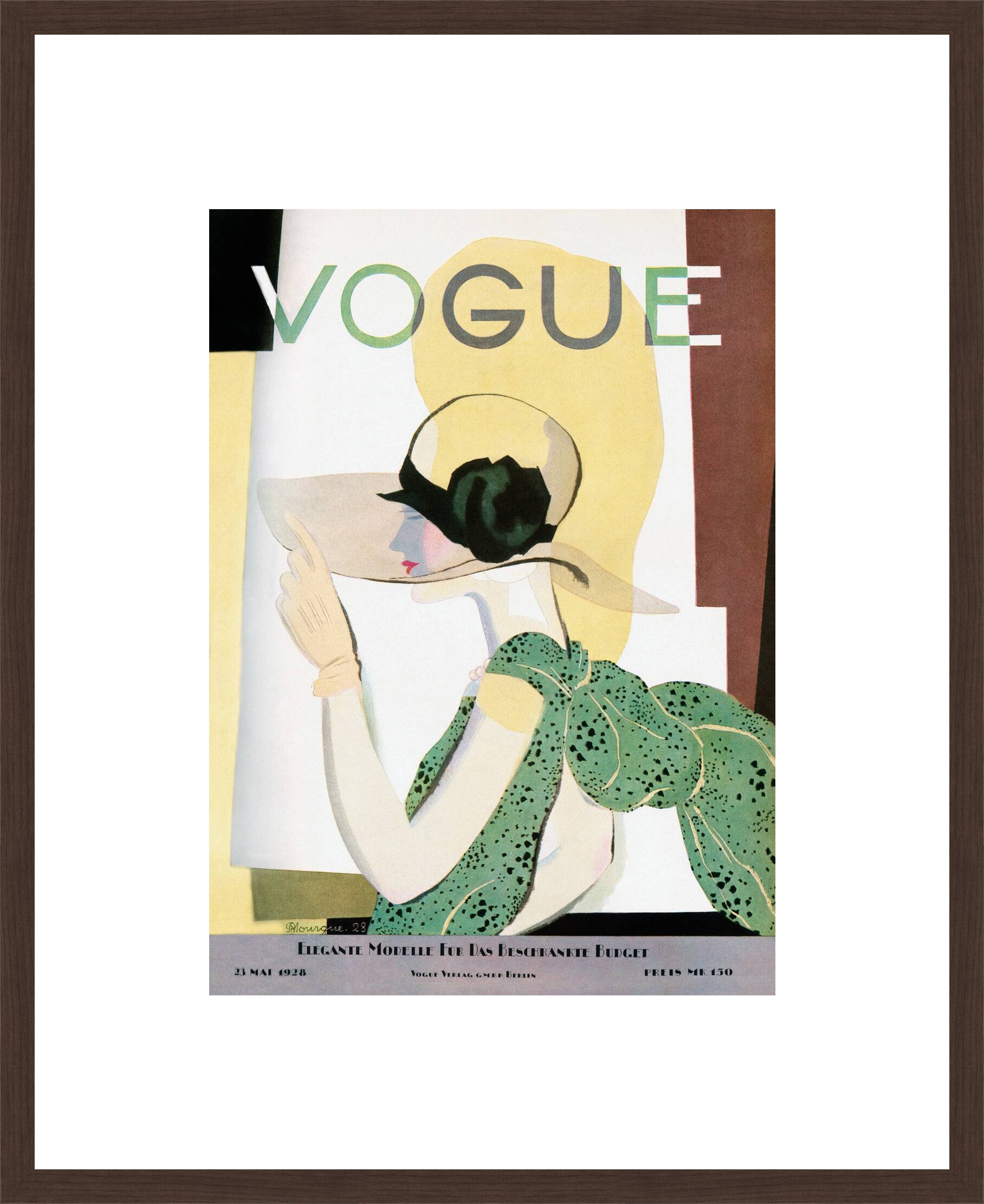Cover, Pierre Mourgue II by German Vogue Collection - Limited Edition. Edition of: 100. Archive Stamp.