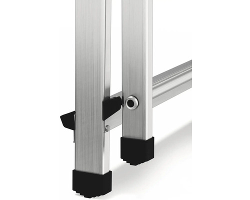 Kaiserthal aluminium huishoudtrap, 4 treden, tot 125 kg