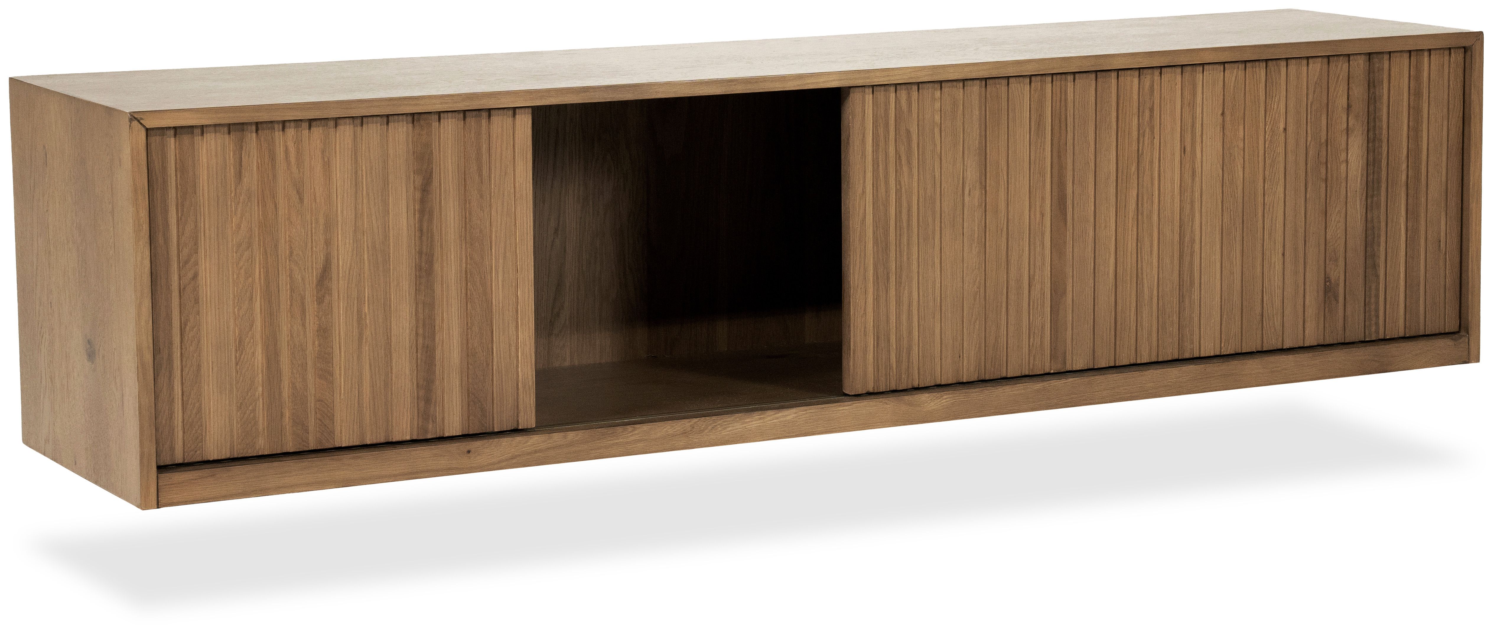 Hangend tv-meubel 96381 bruin Milo B180 x D42 x H43 cm