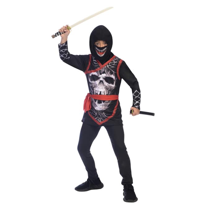 Kostüm - Horror-Ninja für Kinder - in verschiedenen Größen
