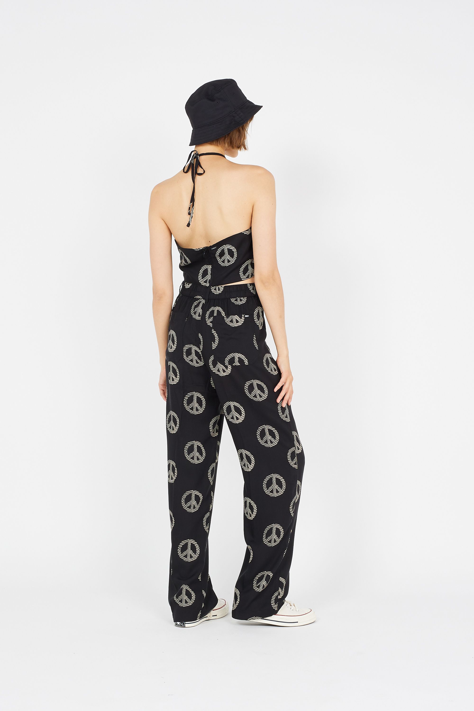 OBEY Top PEACEFUL HALTER Noir