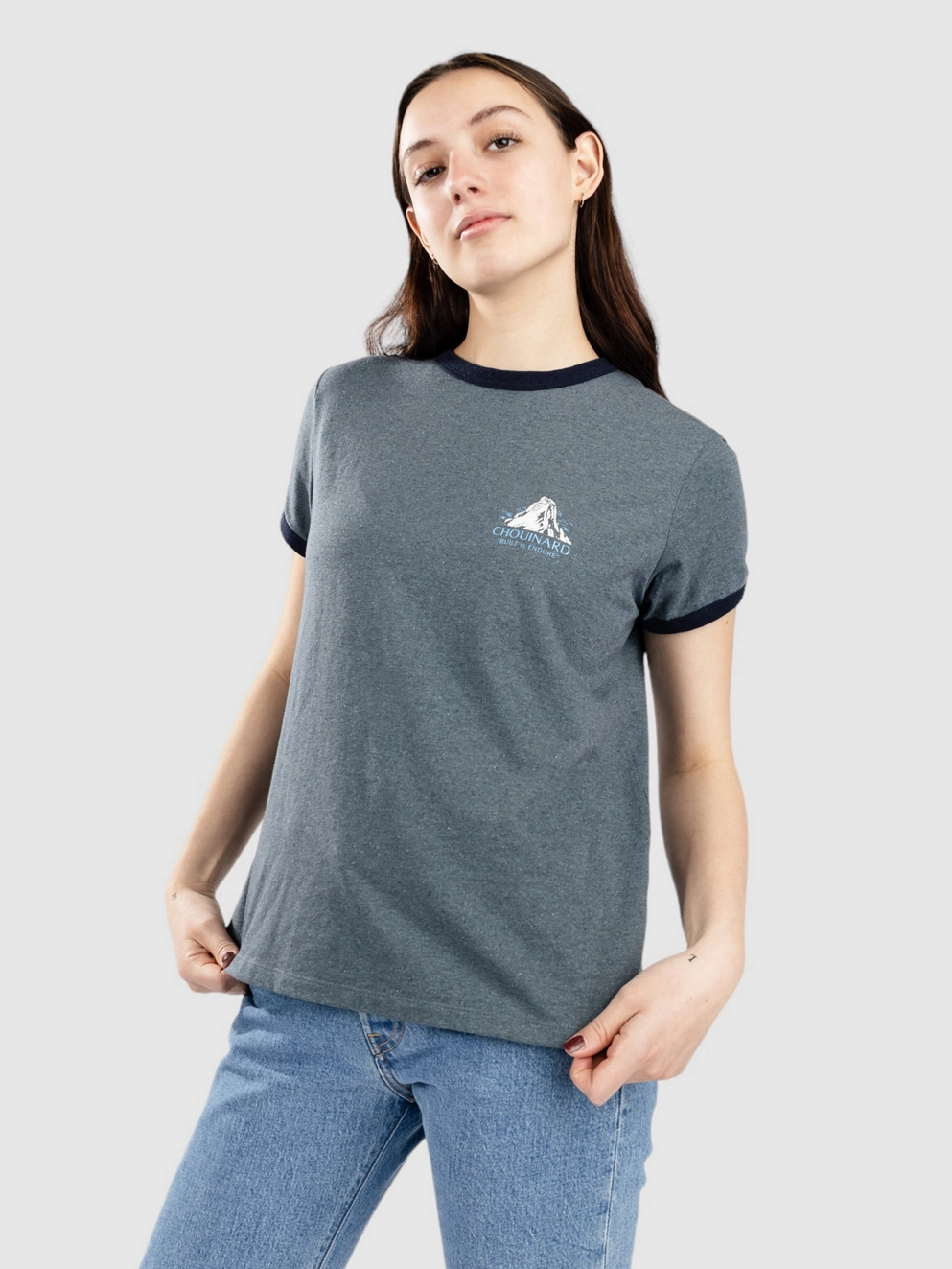 Patagonia Chouinard Crest Ringer Responsibili T-Shirt nouveau green