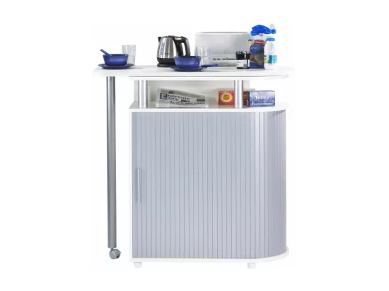 Mange-Debout Blanc Alu