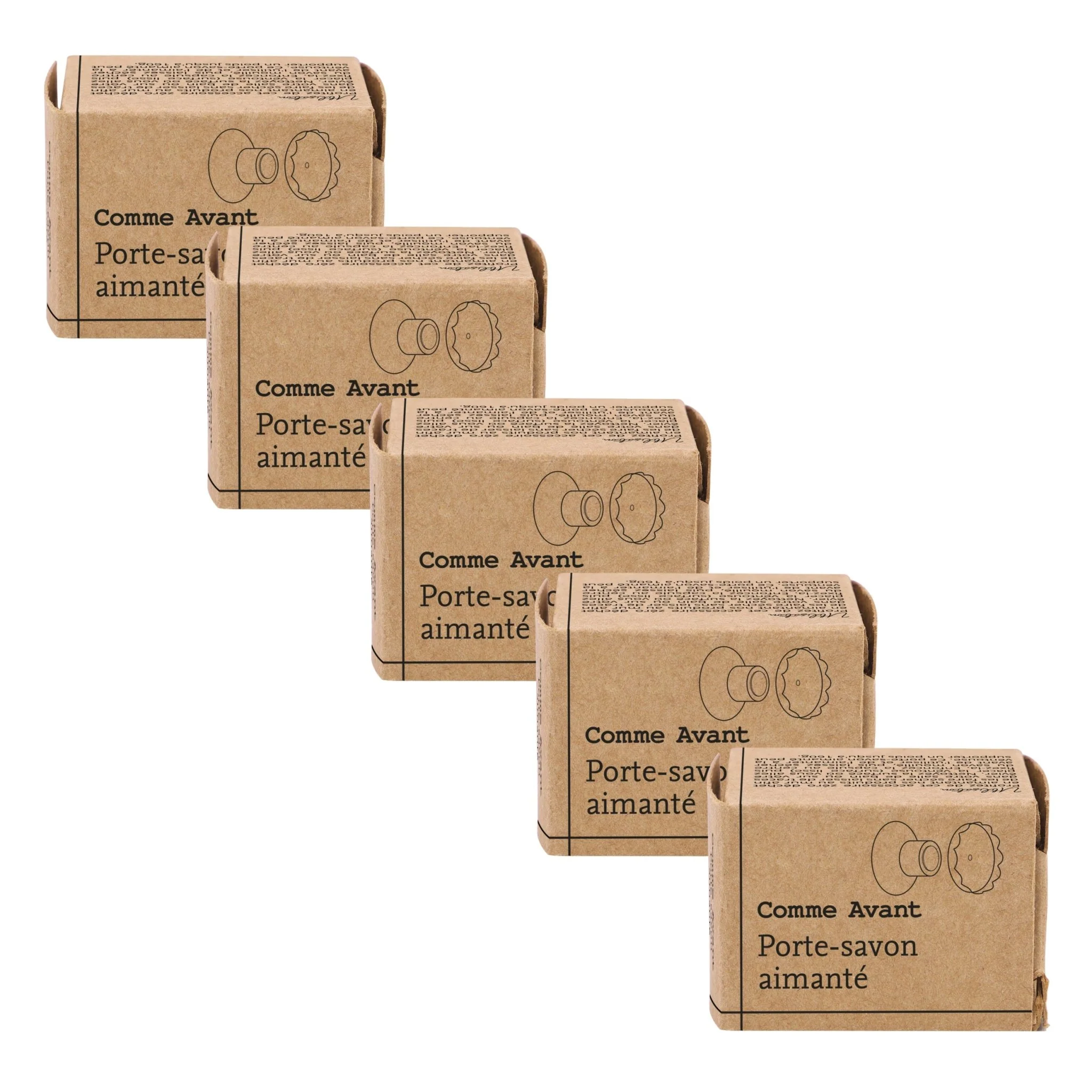 Porte-savon aimanté en acier inoxydable - 1 porte-savon aimanté