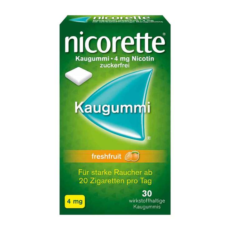 nicorette® Kaugummi freshfruit, 4 mg Nikotin, 30 St