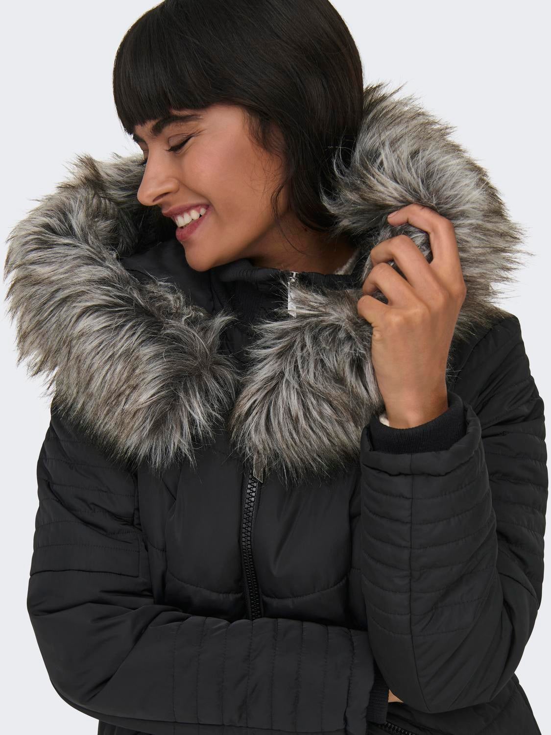 ONLTENNA Steppmantel Black