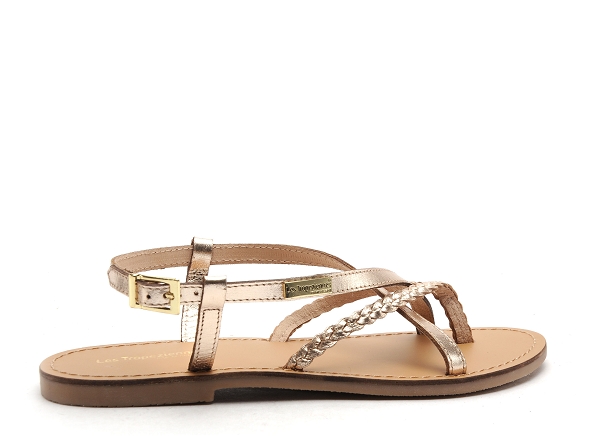 Les tropeziennes nu pieds plats femme chou or