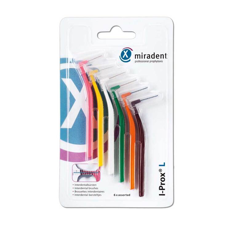 Miradent Interdentalbürste I-Prox L sortiert, 6 St