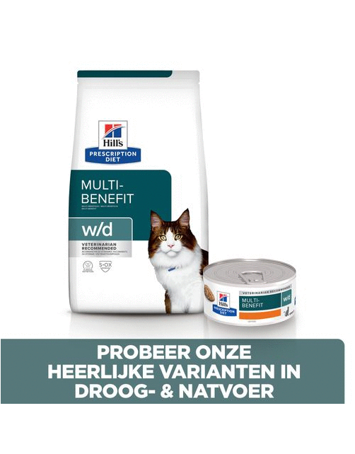 Hill's Prescription Diet W\/D Multi-Benefit - Kattenvoer - Kip 3 kg