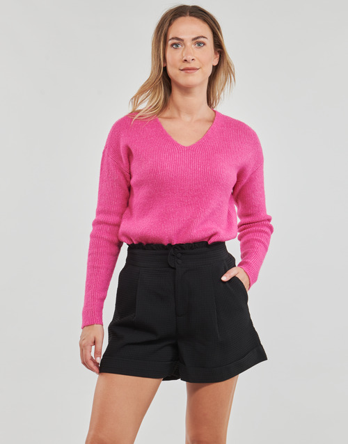Only - ONLCAMILLA V-NECK L/S PULLOVER KNT - Rose