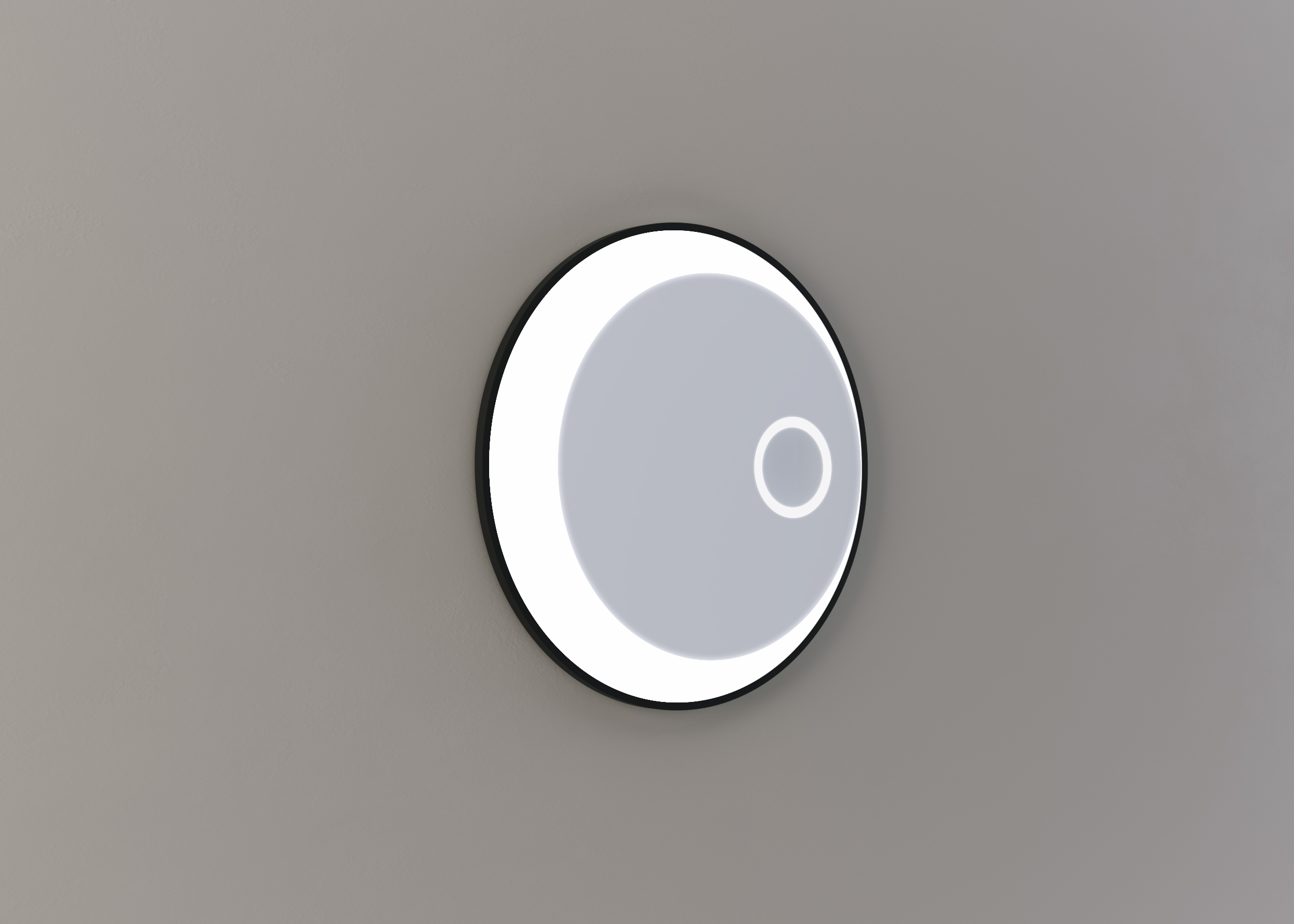 Thebalux M07 ronde spiegel 70cm met verlichting, verwarming en vergrootspiegel
