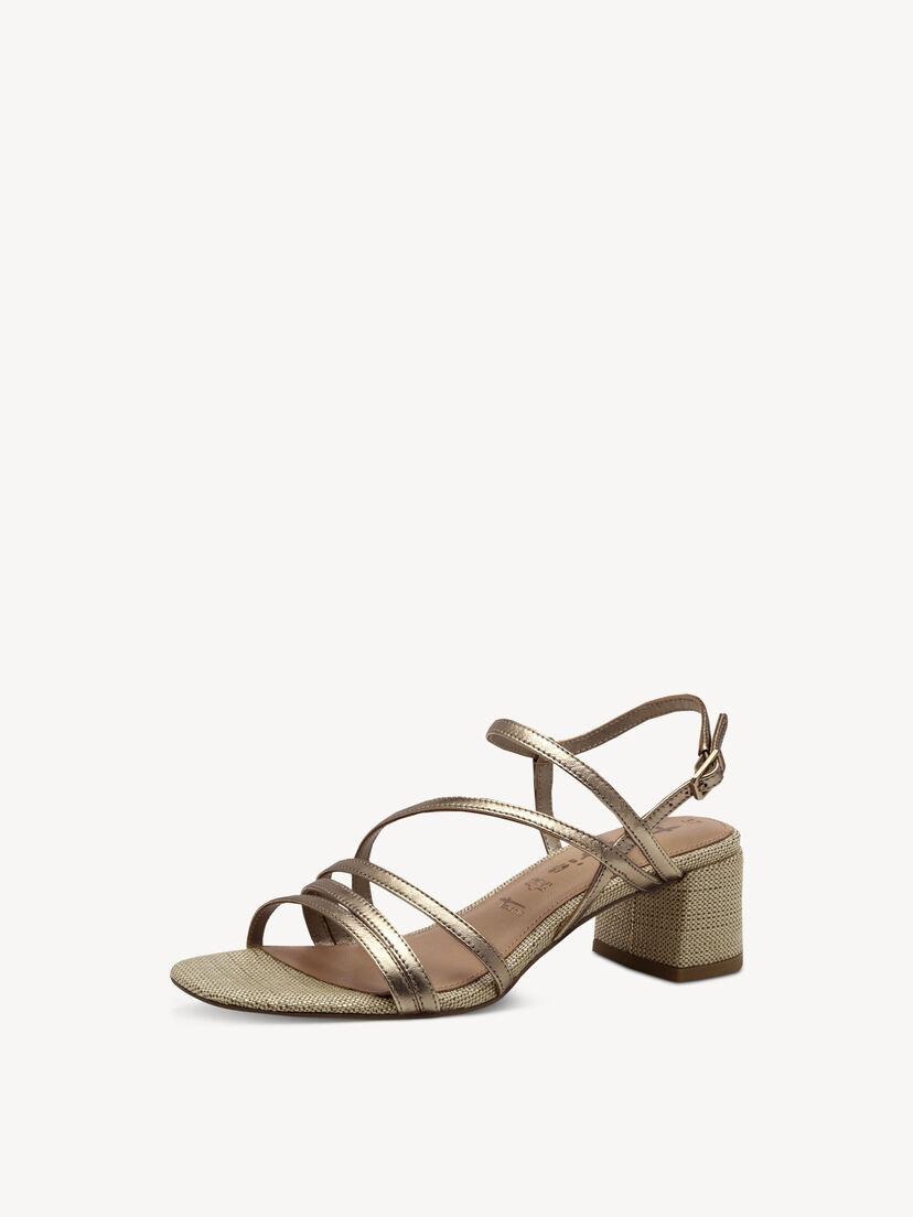 Leren Sandaaltje - metallic