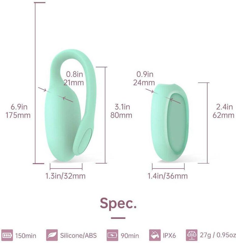 Magic Motion FitCute - Oplaadbare Geishabal - Mint - Medisch Siliconen