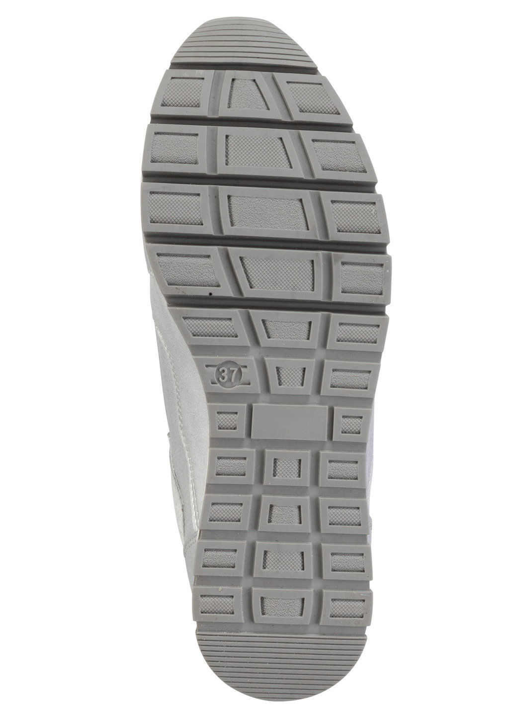ELENA EDEN Sneaker aus Nappaleder und silbergrau geprägtem Veloursleder
