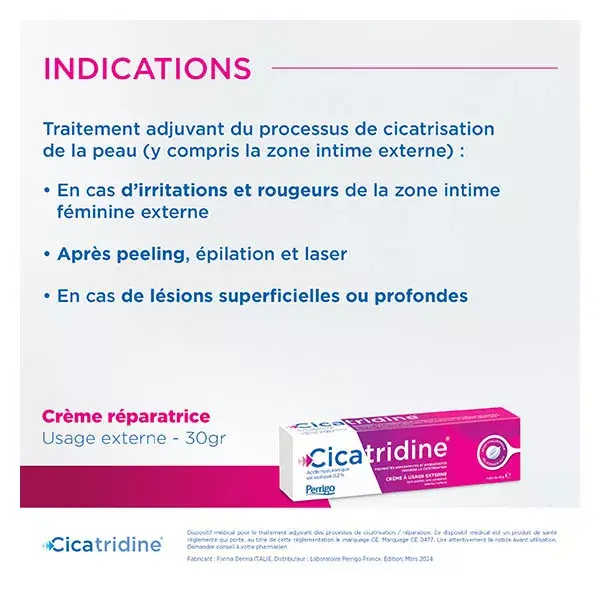 Creme cicatrizante Cicatridine com ácido hialurônico 30g