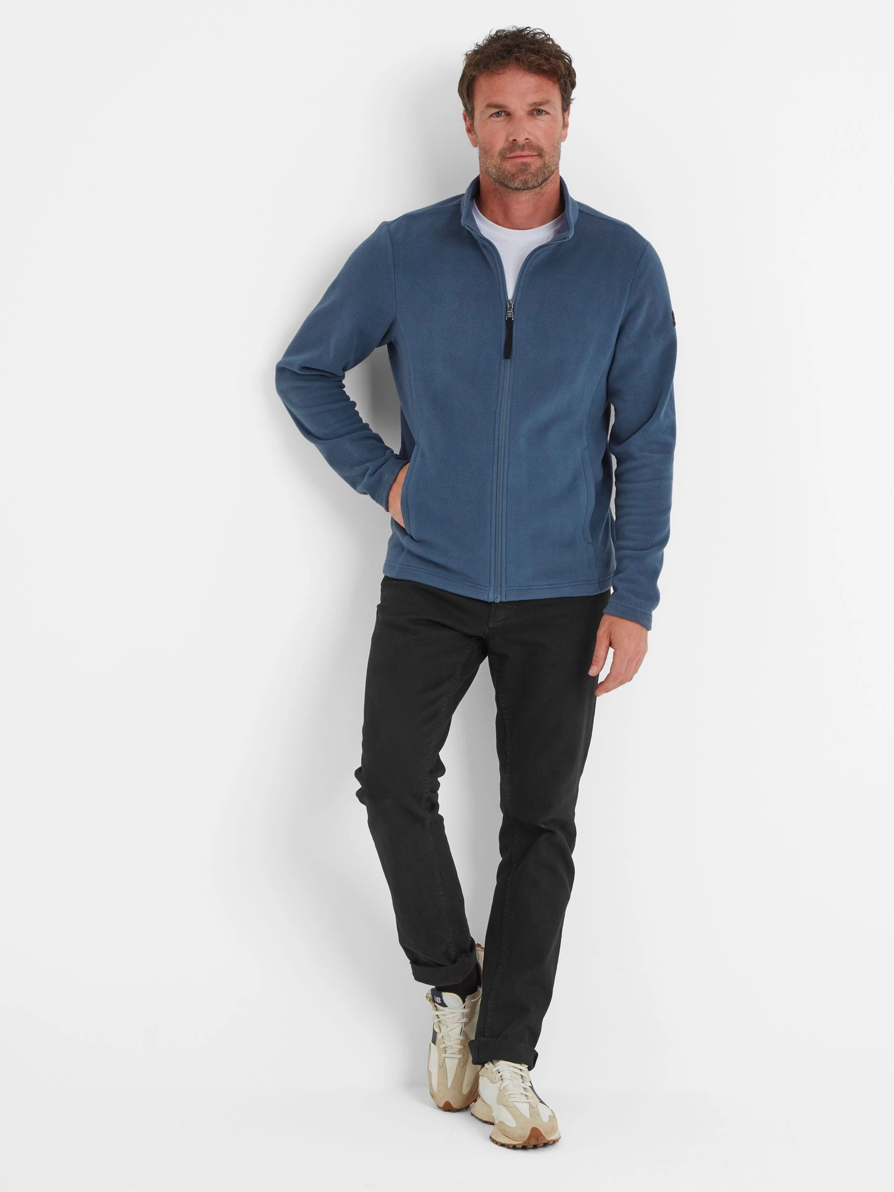 Lichtblauw - Tog 24 Revive fleece jack voor heren in zwart